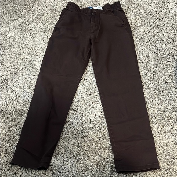 Old Navy Brown Chinos Straight Leg Sturdy Fabric - Picture 1 of 3